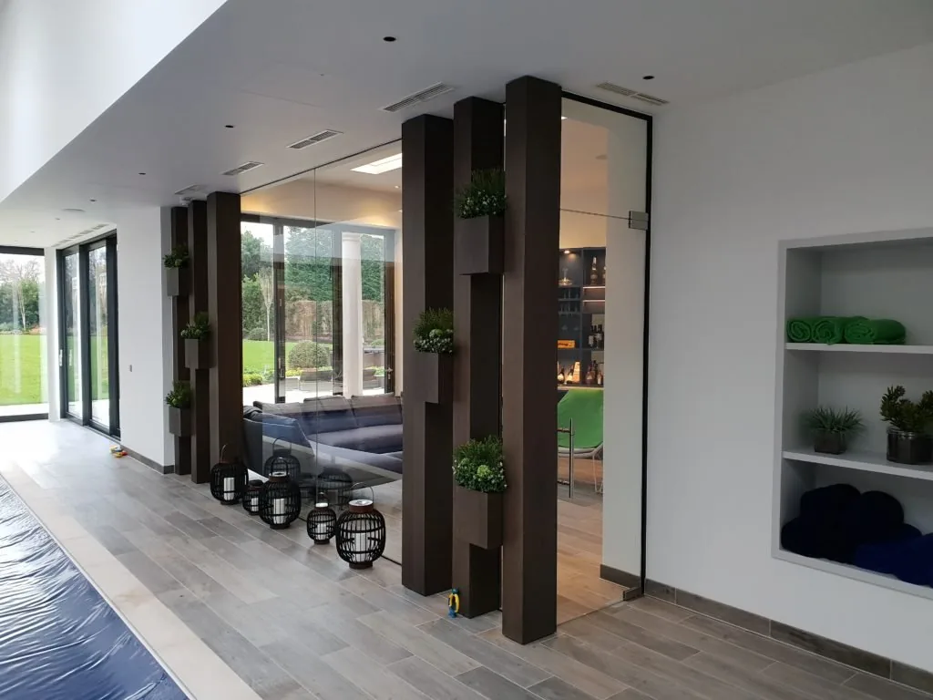 modern glass door