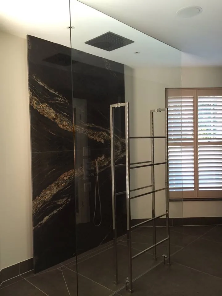 Bespoke frameless shower screen installed by Fast Glass — project 9