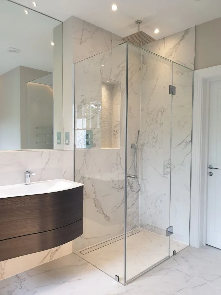 marble floor bathroom