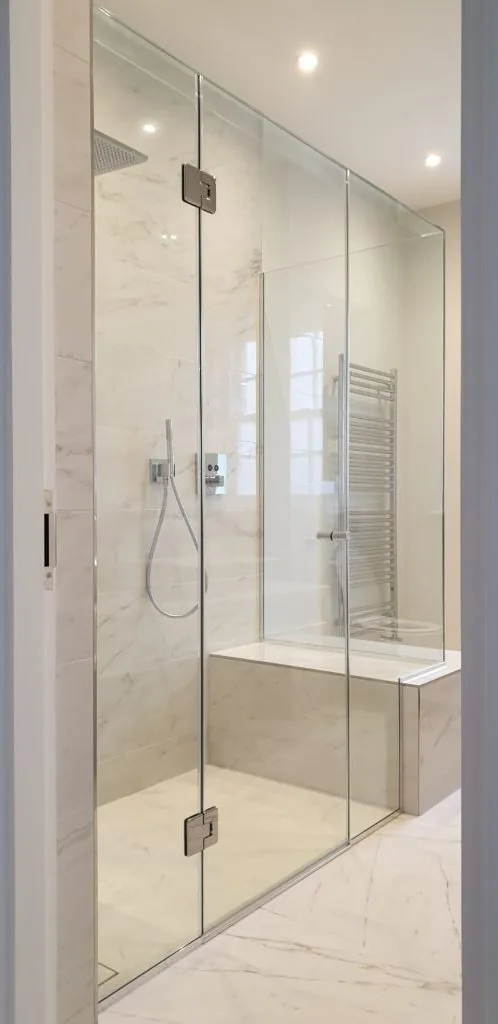 glass door shower